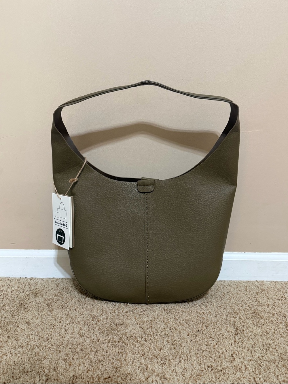 Antik Kraft Olive Shoulder Hobo Bag